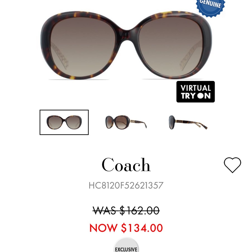 Coach Womens Glasses